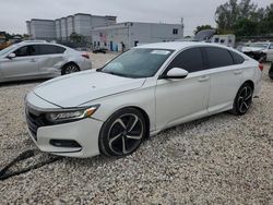 Honda Accord salvage cars for sale: 2018 Honda Accord Sport