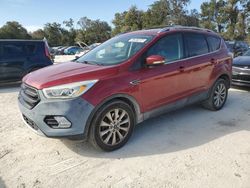 Vehiculos salvage en venta de Copart Ocala, FL: 2017 Ford Escape Titanium