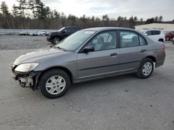 Honda Civic salvage cars for sale: 2005 Honda Civic DX VP