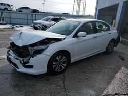 Salvage cars for sale from Copart Chicago Heights, IL: 2015 Honda Accord LX