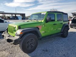 Jeep salvage cars for sale: 2018 Jeep Wrangler Unlimited Sport