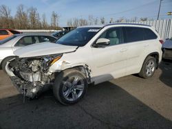 Toyota Highlander salvage cars for sale: 2017 Toyota Highlander Limited