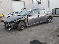 Nissan salvage cars for sale: 2021 Nissan Sentra SV