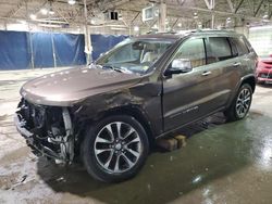 Jeep Grand Cherokee salvage cars for sale: 2017 Jeep Grand Cherokee Overland