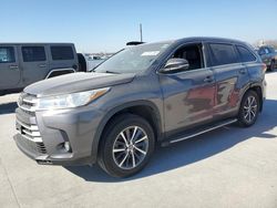 Toyota Highlander Vehiculos salvage en venta: 2019 Toyota Highlander SE