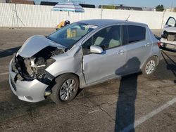 Toyota Yaris salvage cars for sale: 2012 Toyota Yaris