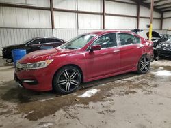 Honda Vehiculos salvage en venta: 2017 Honda Accord Sport