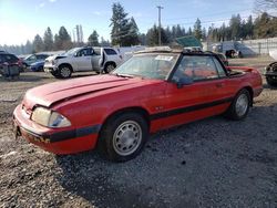 Ford Mustang salvage cars for sale: 1990 Ford Mustang LX