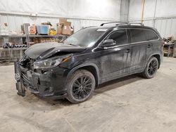 Salvage cars for sale from Copart Milwaukee, WI: 2019 Toyota Highlander SE