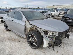 Salvage cars for sale from Copart Rocky View County, AB: 2016 Honda Accord Sport