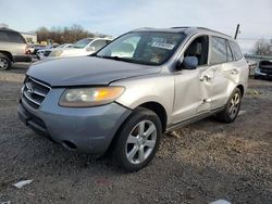 Hyundai Santa fe salvage cars for sale: 2007 Hyundai Santa FE SE