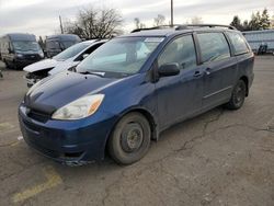 Toyota Sienna ce salvage cars for sale: 2005 Toyota Sienna CE