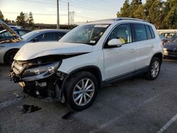 Volkswagen salvage cars for sale: 2017 Volkswagen Tiguan Wolfsburg