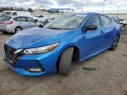 Nissan salvage cars for sale: 2021 Nissan Sentra SR