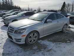 Mercedes-Benz salvage cars for sale: 2012 Mercedes-Benz C 250