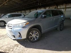 Toyota Highlander Vehiculos salvage en venta: 2018 Toyota Highlander SE