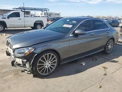 Salvage cars for sale from Copart Grand Prairie, TX: 2017 Mercedes-Benz C300