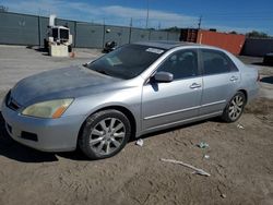 Honda Accord salvage cars for sale: 2006 Honda Accord EX