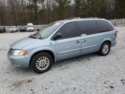 Chrysler salvage cars for sale: 2002 Chrysler Town & Country Limited