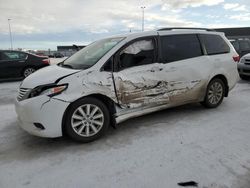 Salvage cars for sale from Copart Nisku, AB: 2017 Toyota Sienna LE