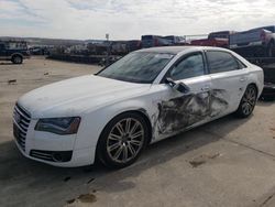 Salvage cars for sale from Copart Grand Prairie, TX: 2013 Audi A8 L Quattro