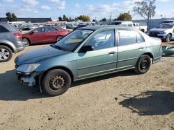 Honda Civic salvage cars for sale: 2004 Honda Civic DX VP