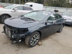 Vehiculos salvage en venta de Copart Savannah, GA: 2019 Chevrolet Malibu LT