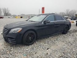 Mercedes-Benz salvage cars for sale: 2018 Mercedes-Benz S 560 4matic