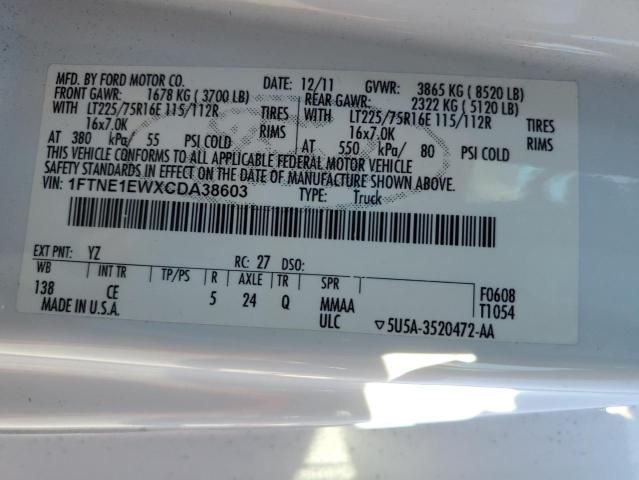 2012 Ford Econoline E150 Van
