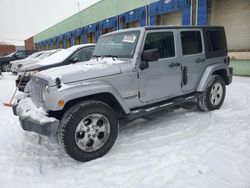 Jeep Wrangler salvage cars for sale: 2015 Jeep Wrangler Unlimited Sahara