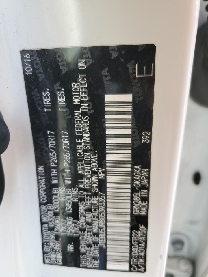 2016 Toyota 4runner Sr5/sr5 Premium