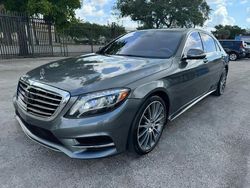 Mercedes-Benz s-Class salvage cars for sale: 2017 Mercedes-Benz S 550 4matic