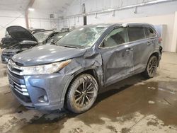 Toyota salvage cars for sale: 2017 Toyota Highlander SE