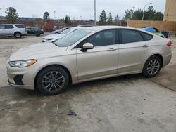 Ford Fusion salvage cars for sale: 2019 Ford Fusion SE