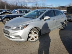 Chevrolet salvage cars for sale: 2017 Chevrolet Cruze Premier