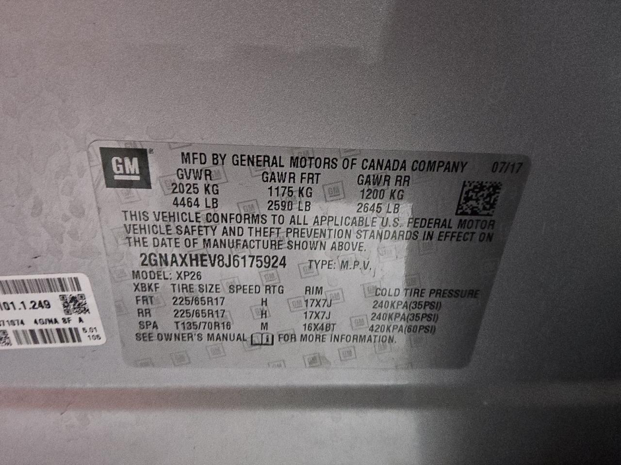 2018 Chevrolet Equinox ls