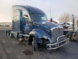 Salvage trucks for sale at Mcfarland, WI auction: 2016 Kenworth Construction T680