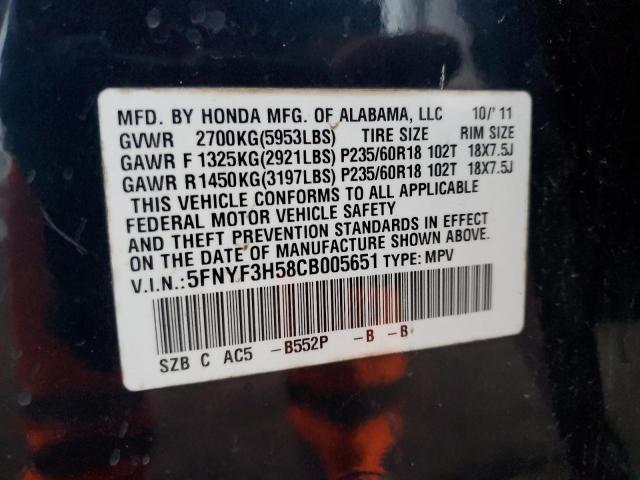 2012 Honda Pilot exl