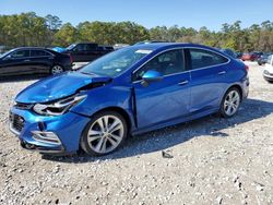 Chevrolet Cruze salvage cars for sale: 2016 Chevrolet Cruze Premier