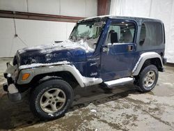 Jeep Wrangler salvage cars for sale: 2002 Jeep Wrangler / TJ Sport