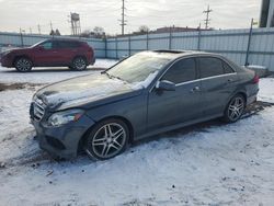 Salvage cars for sale from Copart Chicago Heights, IL: 2015 Mercedes-Benz E 350 4matic