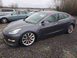 Tesla salvage cars for sale: 2018 Tesla Model 3