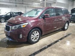 KIA salvage cars for sale: 2016 KIA Sedona LX