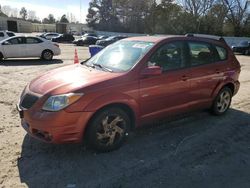 Pontiac Vibe salvage cars for sale: 2005 Pontiac Vibe