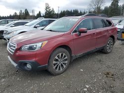 Subaru Outback salvage cars for sale: 2016 Subaru Outback 2.5I Limited