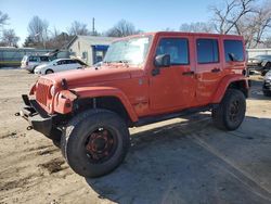 Jeep salvage cars for sale: 2015 Jeep Wrangler Unlimited Sahara