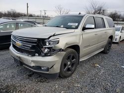 Chevrolet Suburban salvage cars for sale: 2015 Chevrolet Suburban K1500 LTZ