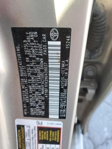 2017 Toyota Camry le