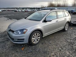 Volkswagen Golf salvage cars for sale: 2017 Volkswagen Golf Sportwagen S