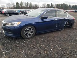 Honda Accord salvage cars for sale: 2017 Honda Accord LX